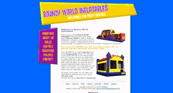 Desktop Screenshot of bouncyworldinflatables.com